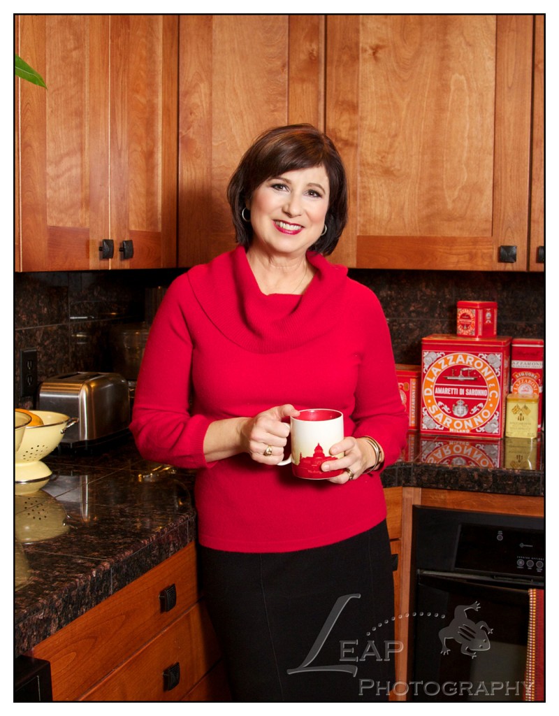 Terri Tate standing in her kitchen