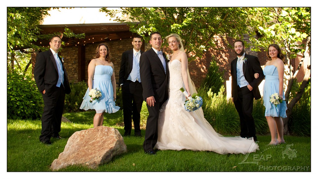 Bridal party at Boise wedding