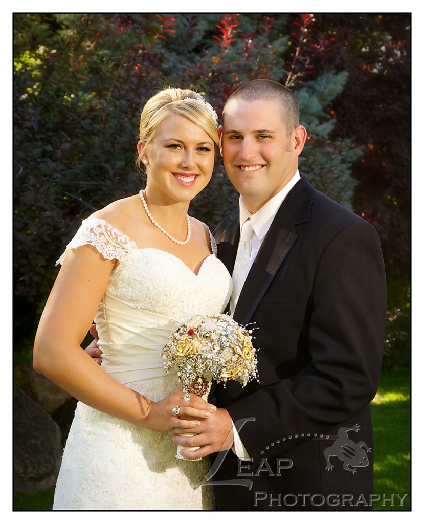 Wedding Portrait of Boise bride & groom
