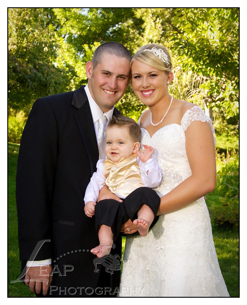 Family portrait taken at Boise Wedding