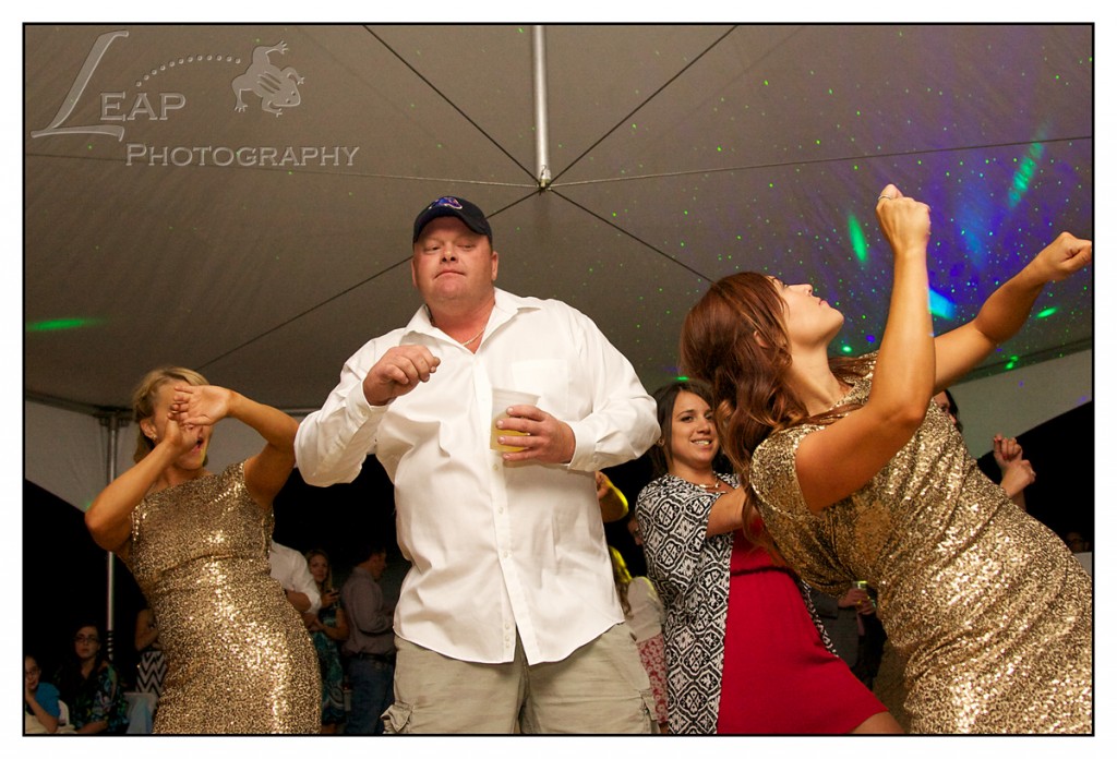 Dancing at wedding reception