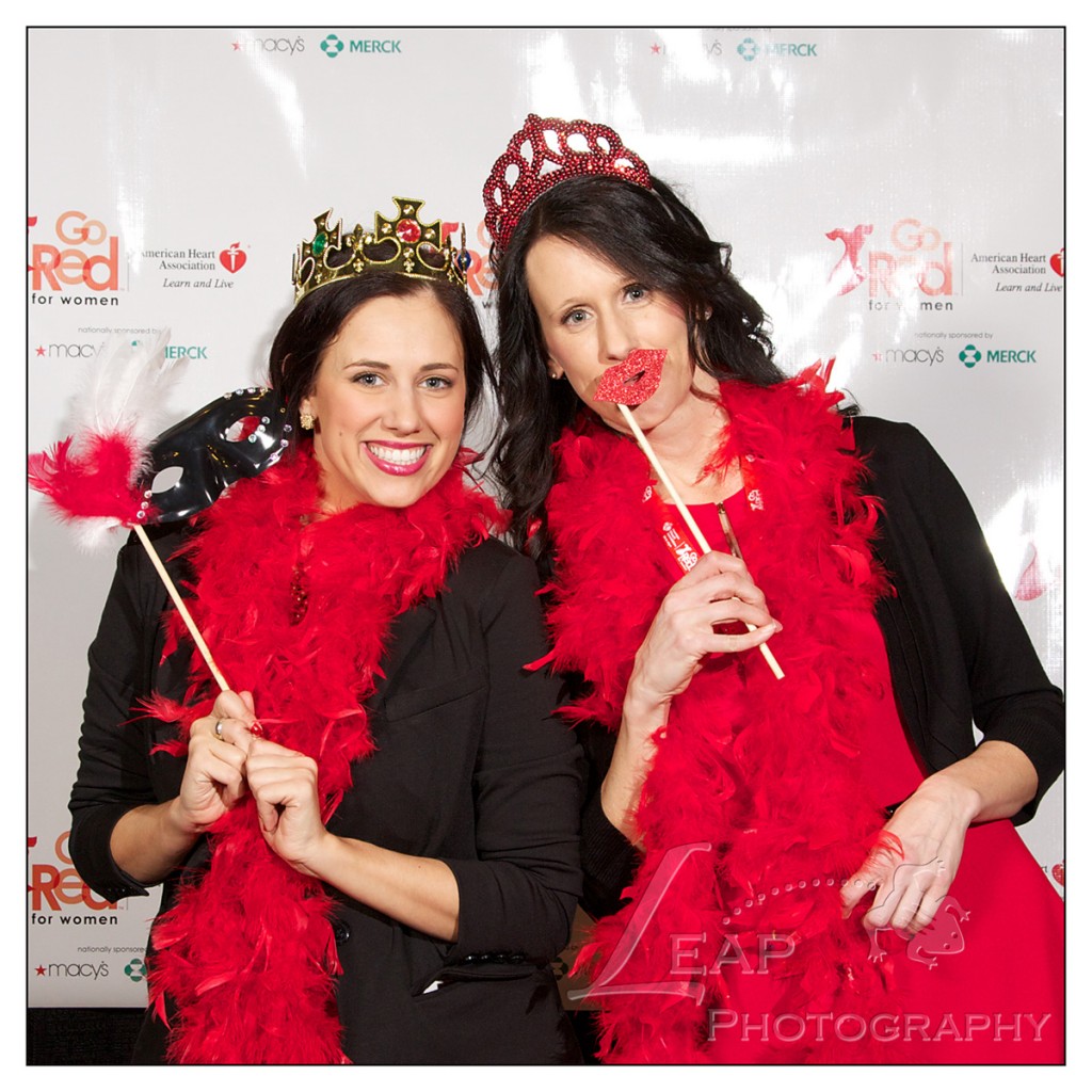portrait of two Boise women at Go Red For Women