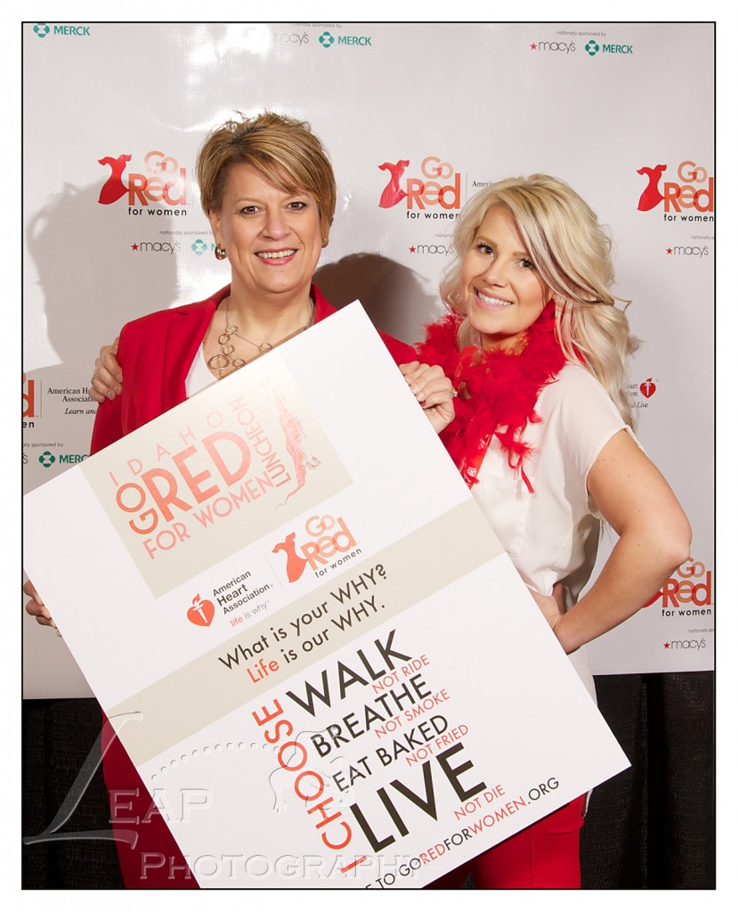 portrait of two women at Boise Go Red For Women Luncheon
