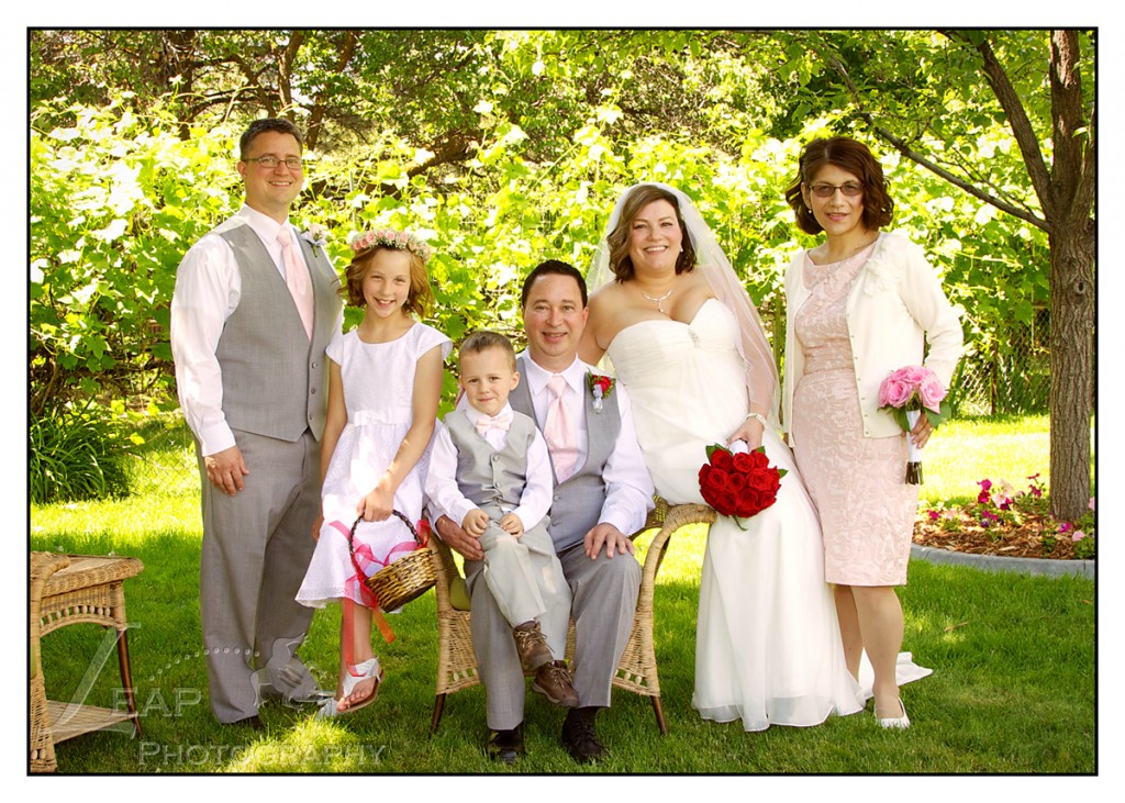 bridal party at Boise wedding