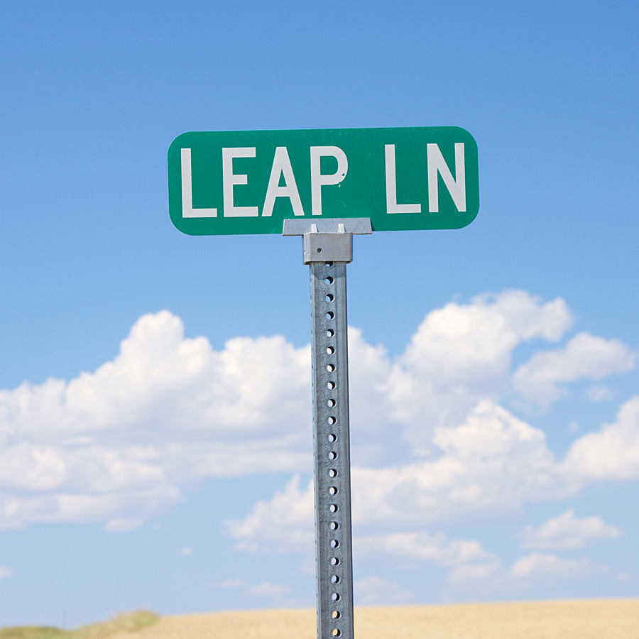 Leap Lane road sign