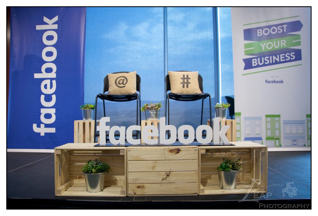 Facbook Boost Your Business Stage Decor