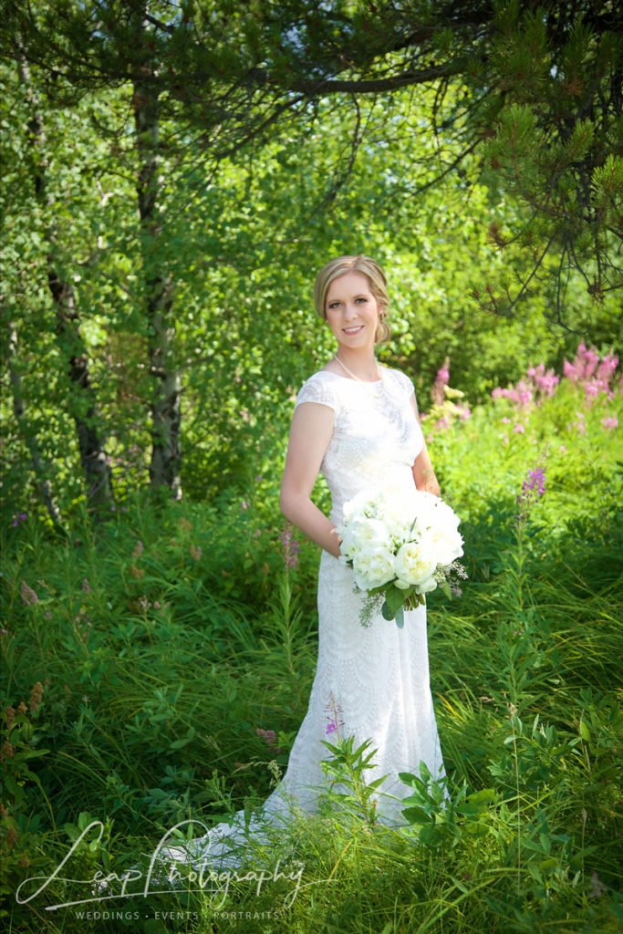 wedding picture of Boise Bride