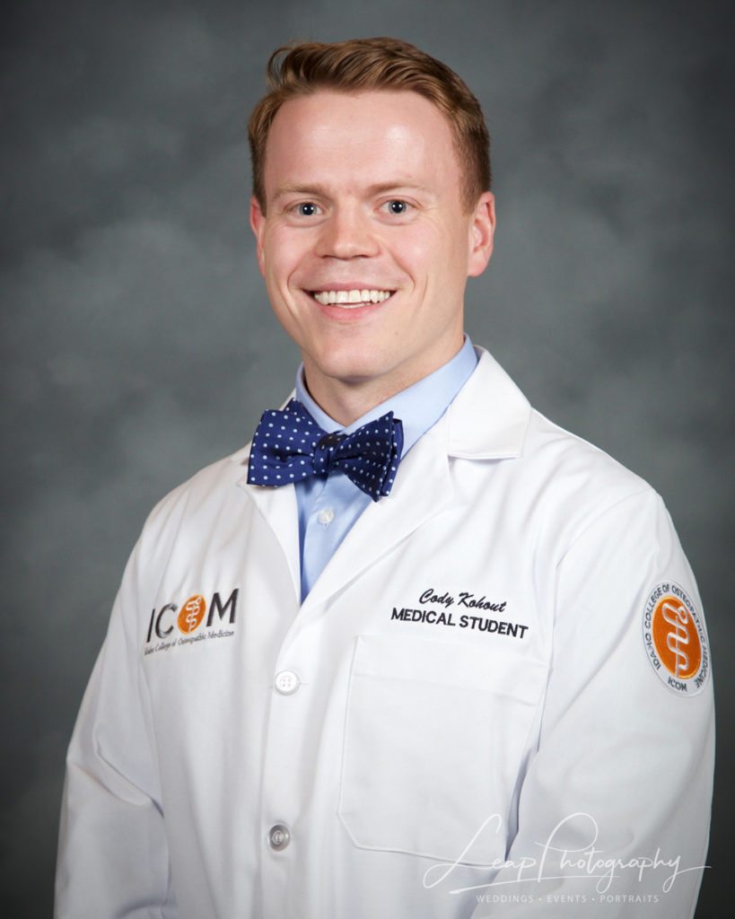 male medical student's school photo