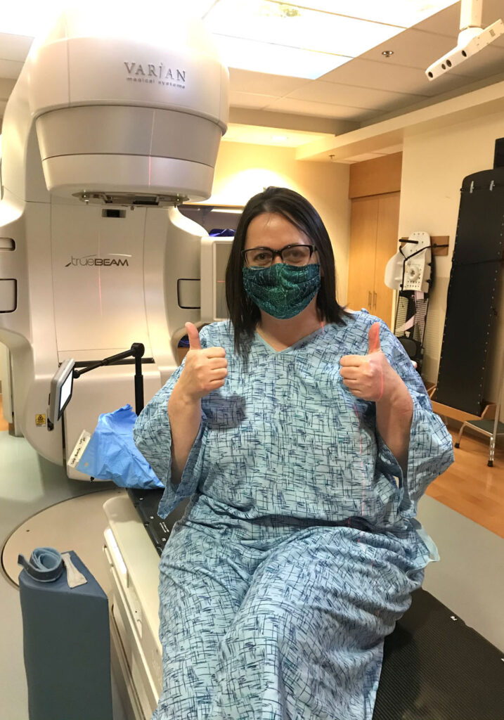 first radiation treatment for breast cancer