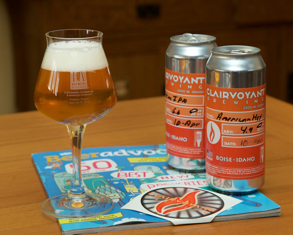cans of Clairvoyant beer