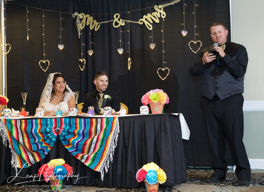 best man gives a speach