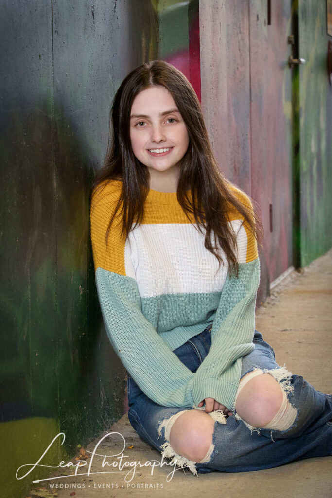 senior photos in downtown Boise