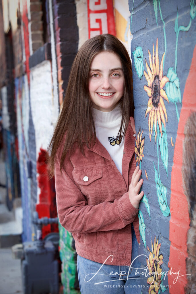 senior photos in freak alley boise