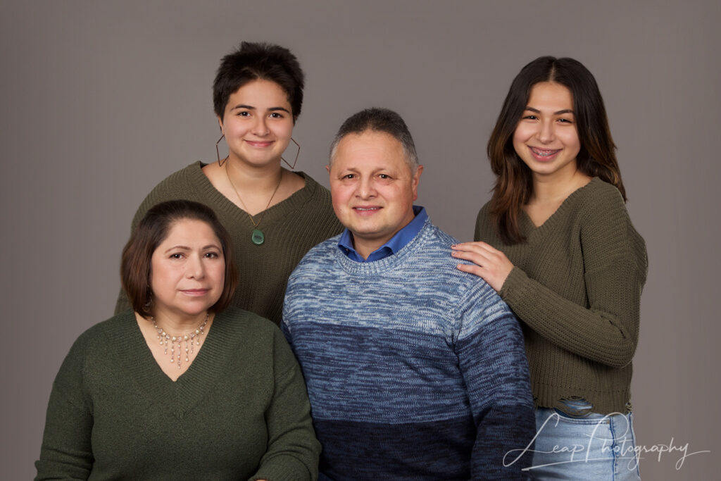 family portrait in boise studio