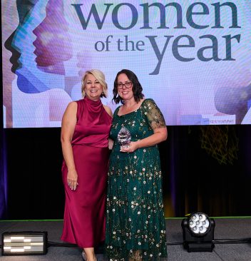 Brenda Leap Receiving Award