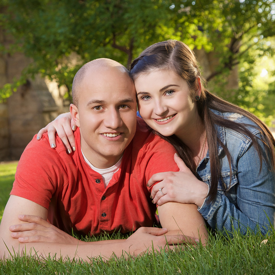 engagement photos at the Bishops House in Boise